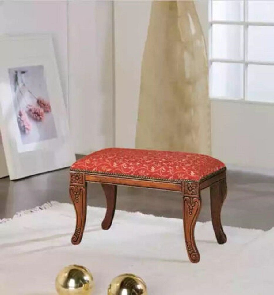 JVmoebel Hocker Hocker Zimmer Polster Textil Stoff Klassischer Design Sitzmöbel (Hocker), Made in Italy