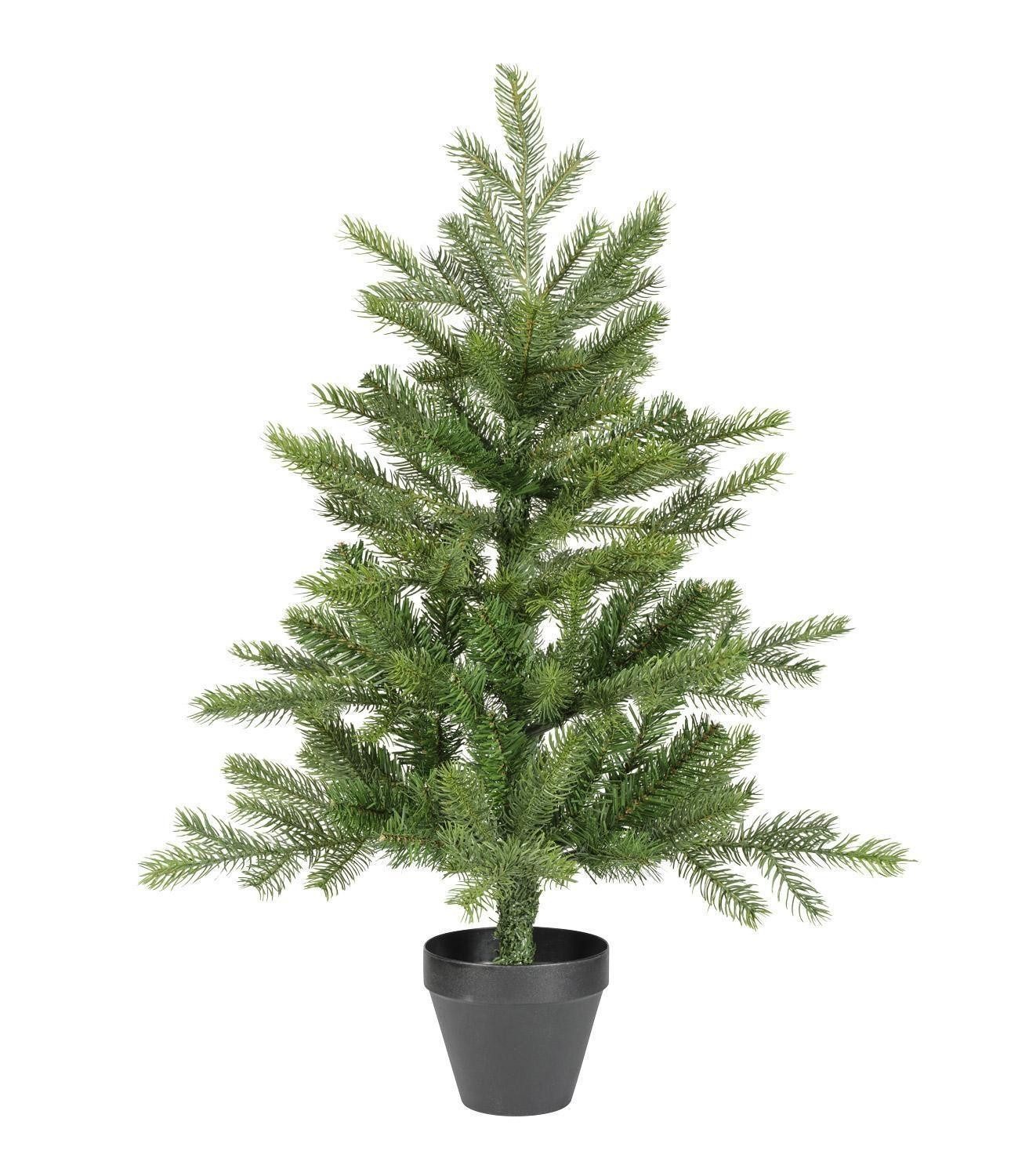 casa NOVA Künstlicher Weihnachtsbaum GRANDIS, H 75 cm, Grün, Kunststoff, mit Kunststofftopf