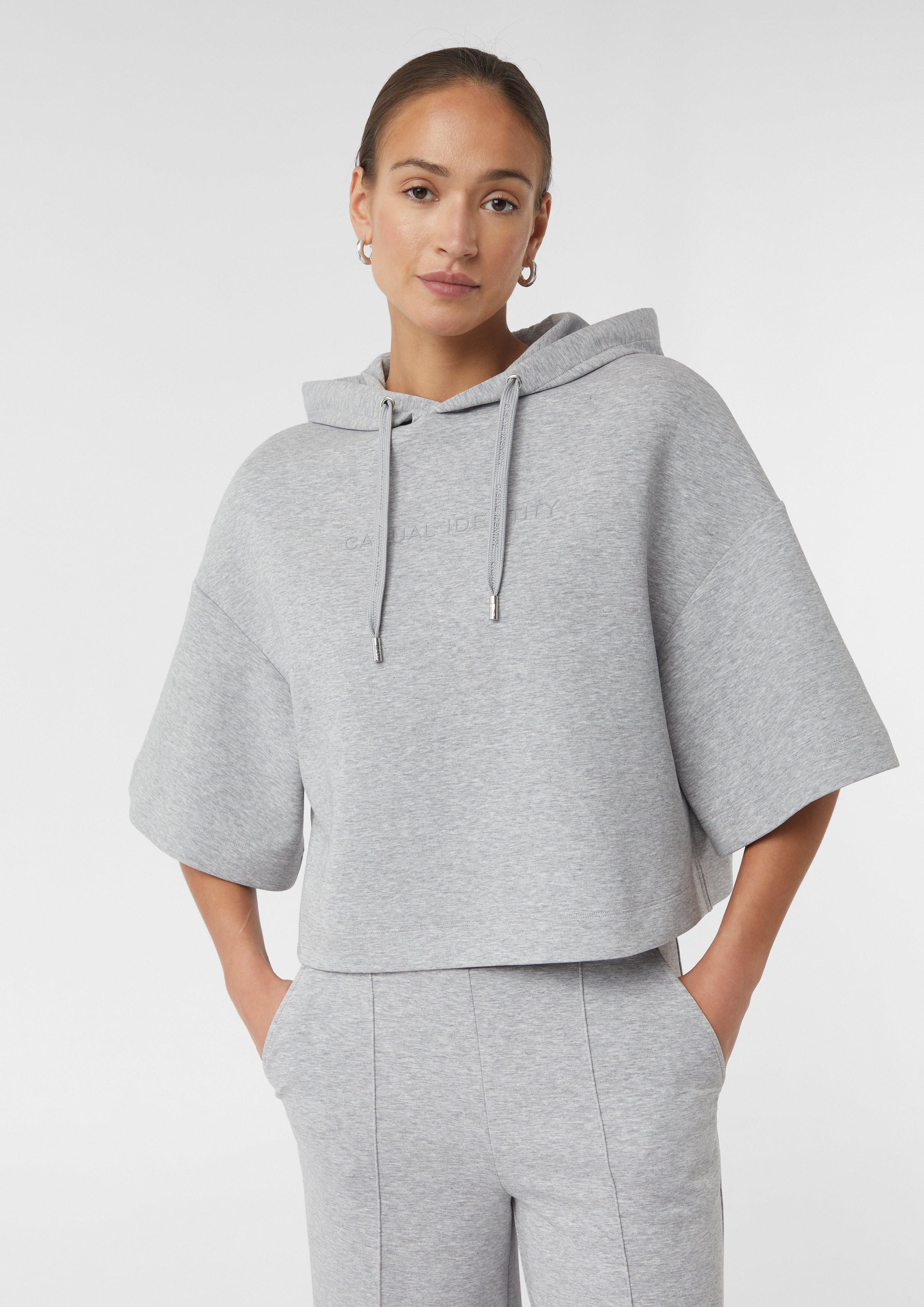 comma casual identity Kurzarmshirt Oversize-Sweatshirt mit günstig online kaufen