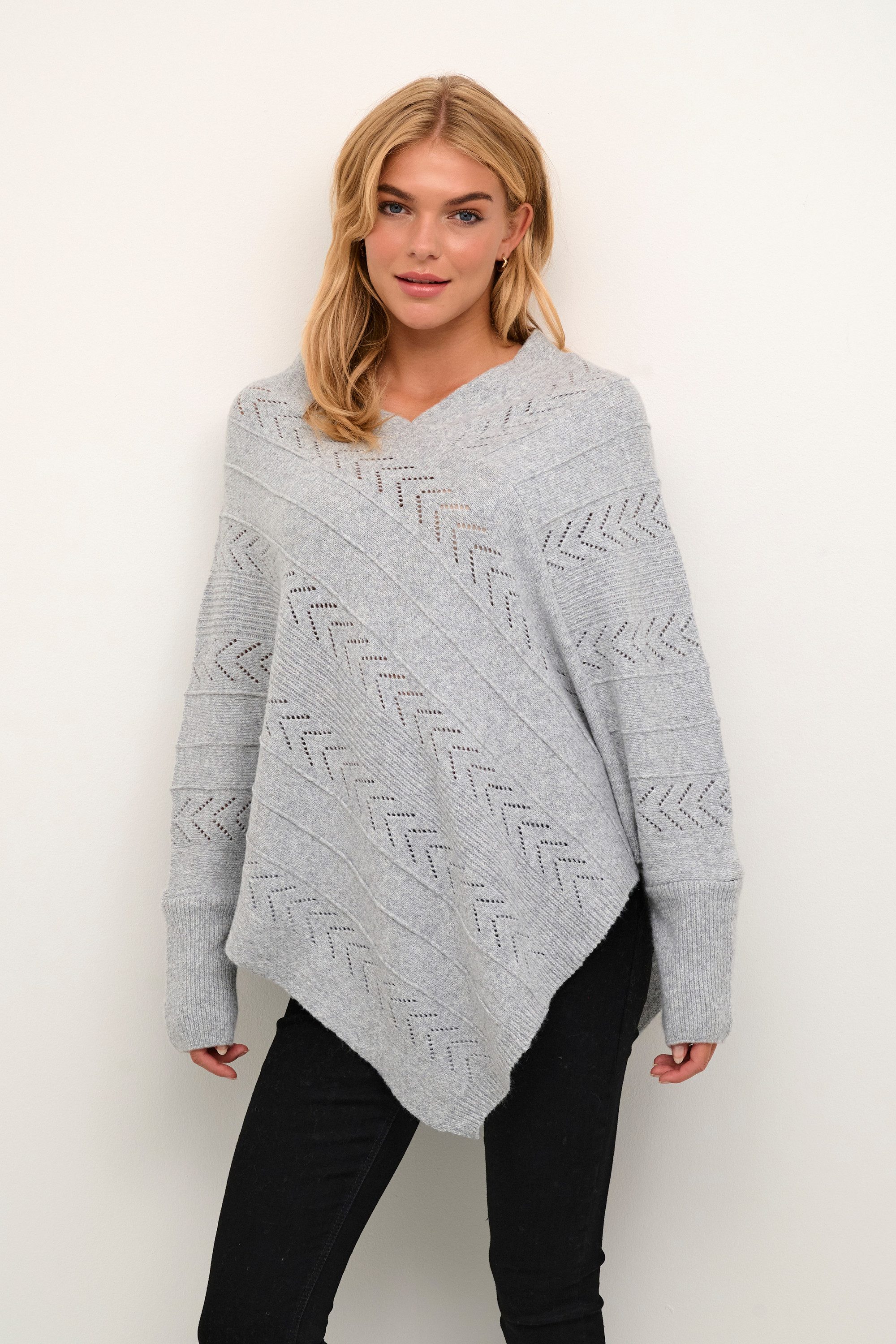 Cream Strickponcho Poncho CRHoliday