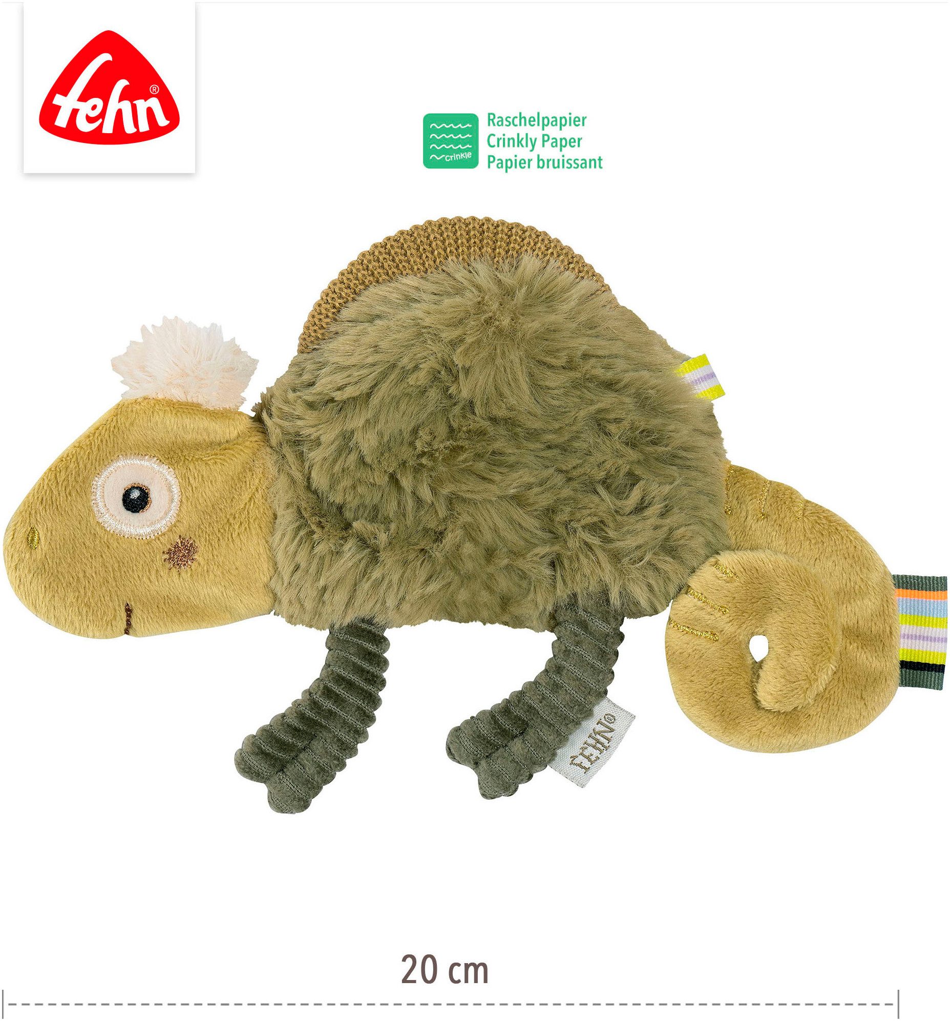 Fehn Greifspielzeug Lazy, Crazy & Pink, Knister-Chamäleon