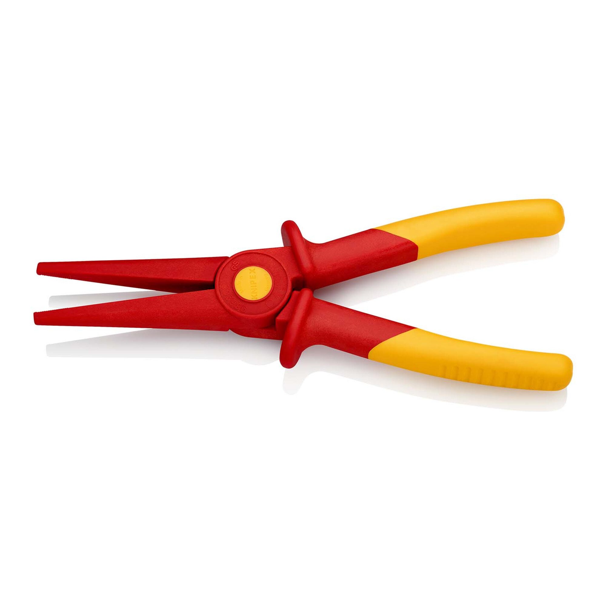 Knipex Blechschere KNIPEX 98 62 02 Flachrundzange aus Kunststoff isolierend mit