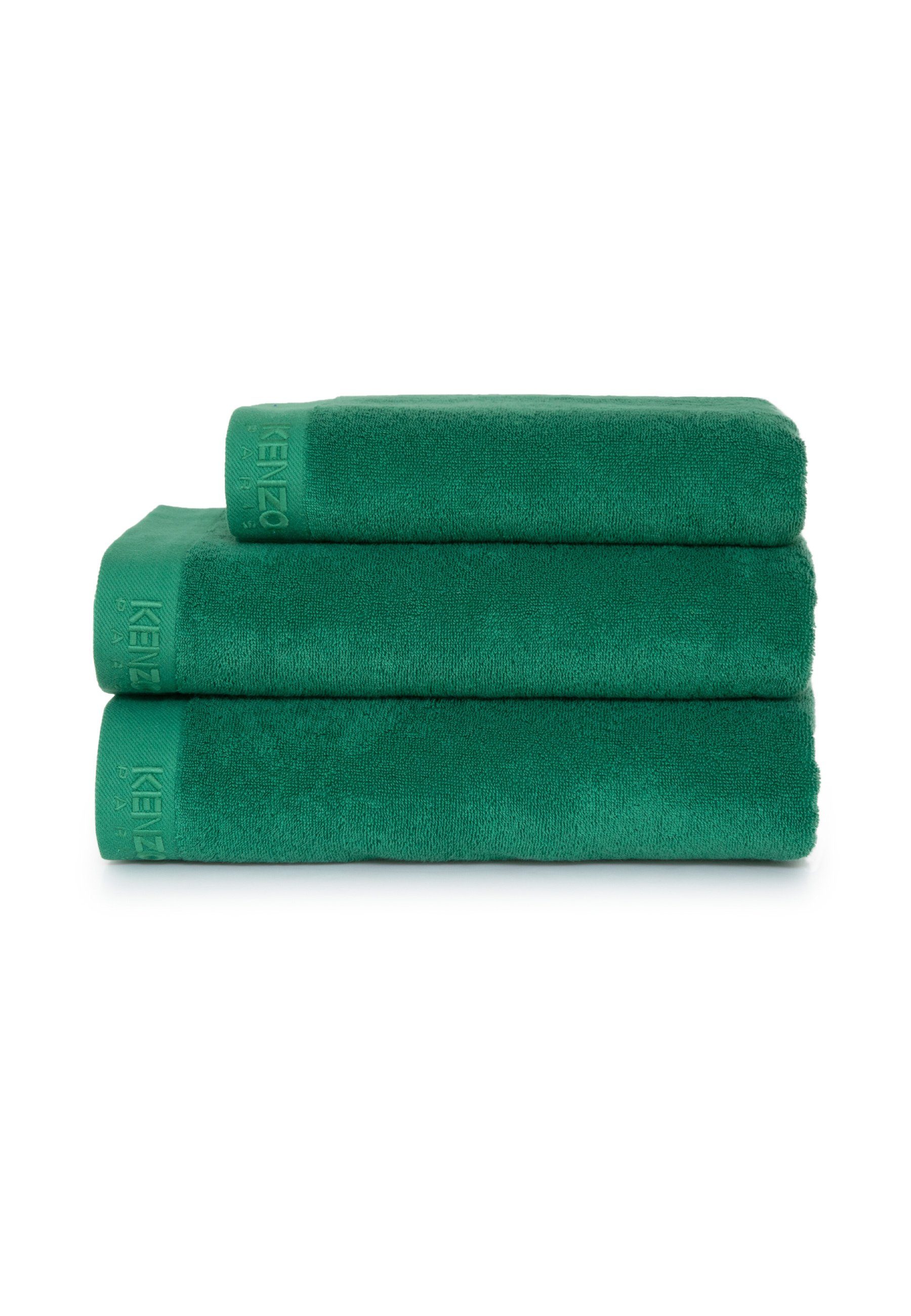 KENZO Handtuch, Iconic Kz MAISON Handtücher mit green Label-Applikationen