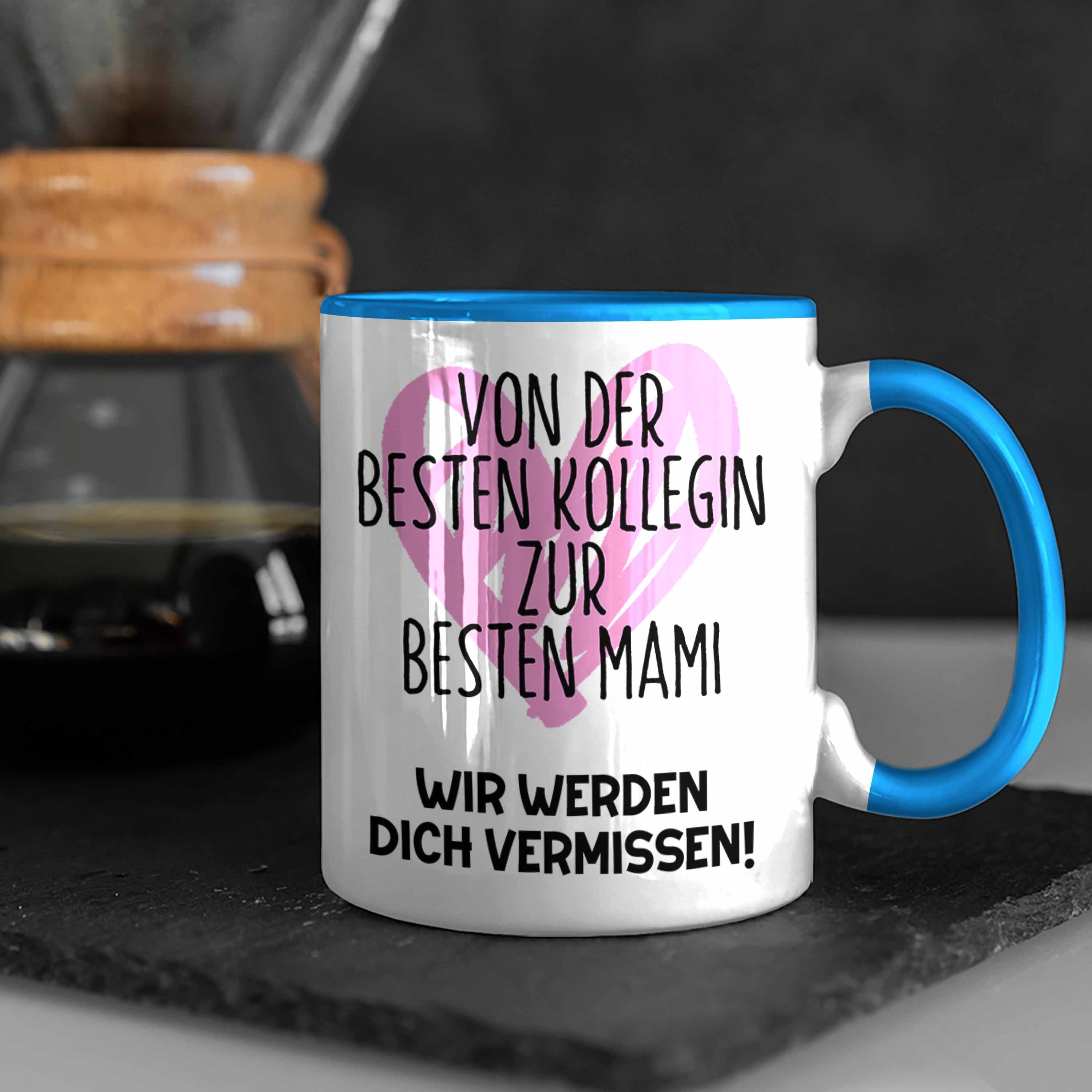 Blau Mutterschutz Tasse Werdende Mama Kollegin Trendation Geschenk Abschieds Abschied Tasse