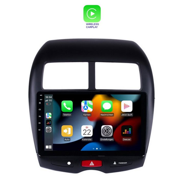TAFFIO Für Mitsubishi ASX Peugeot 4008 10&quot; Touch Android Autoradio CarPlay Einbau-Navigationsgerät