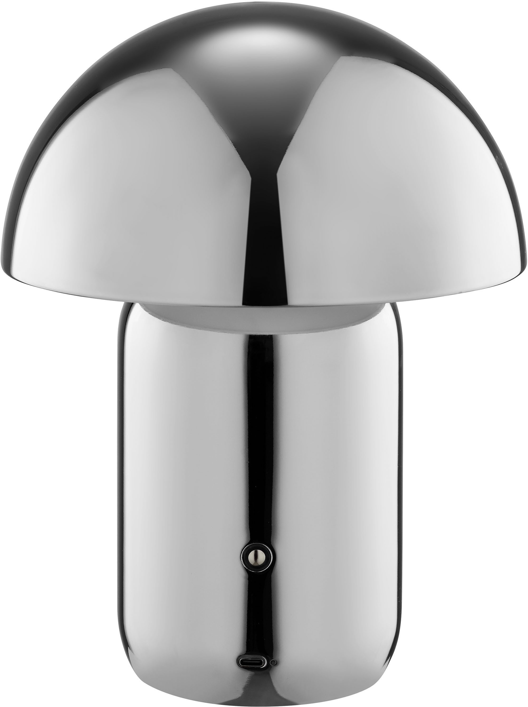 LeGer Home by Lena Gercke LED Tischleuchte Galilea, Dimmfunktion, LED fest integriert, Warmweiß, dimmbar, Ø 20 cm, Metall, Akku Tischlampe, Schalter mit Touchfunktion