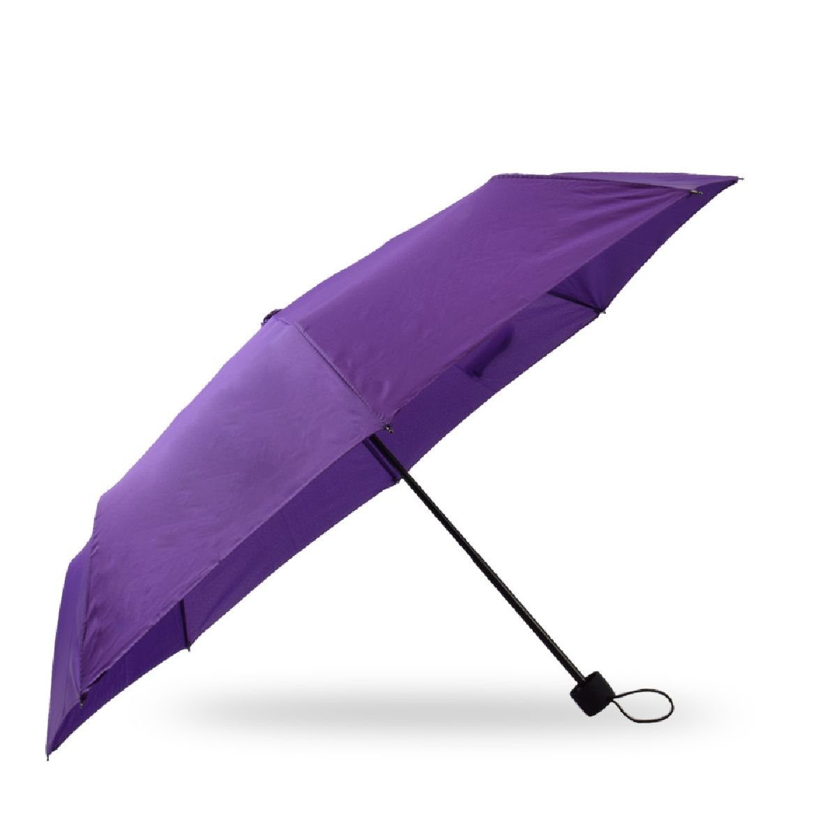 Sonia Originelli Taschenregenschirm Taschenschirm "UNI" Schutz Schlicht lila