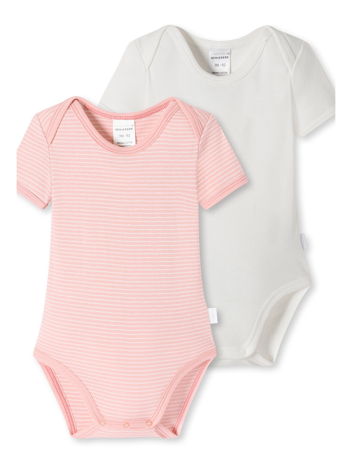 Schiesser Body 1/2 - Natural Love Organic Cotton (2-tlg) langarm kurzarm body-suit