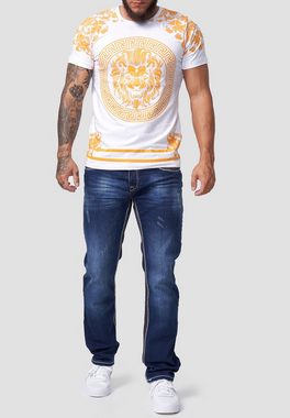 Code47 Regular-fit-Jeans Herren Jeans Hose Slim Fit Männer Regular Fit Denim Designerjeans