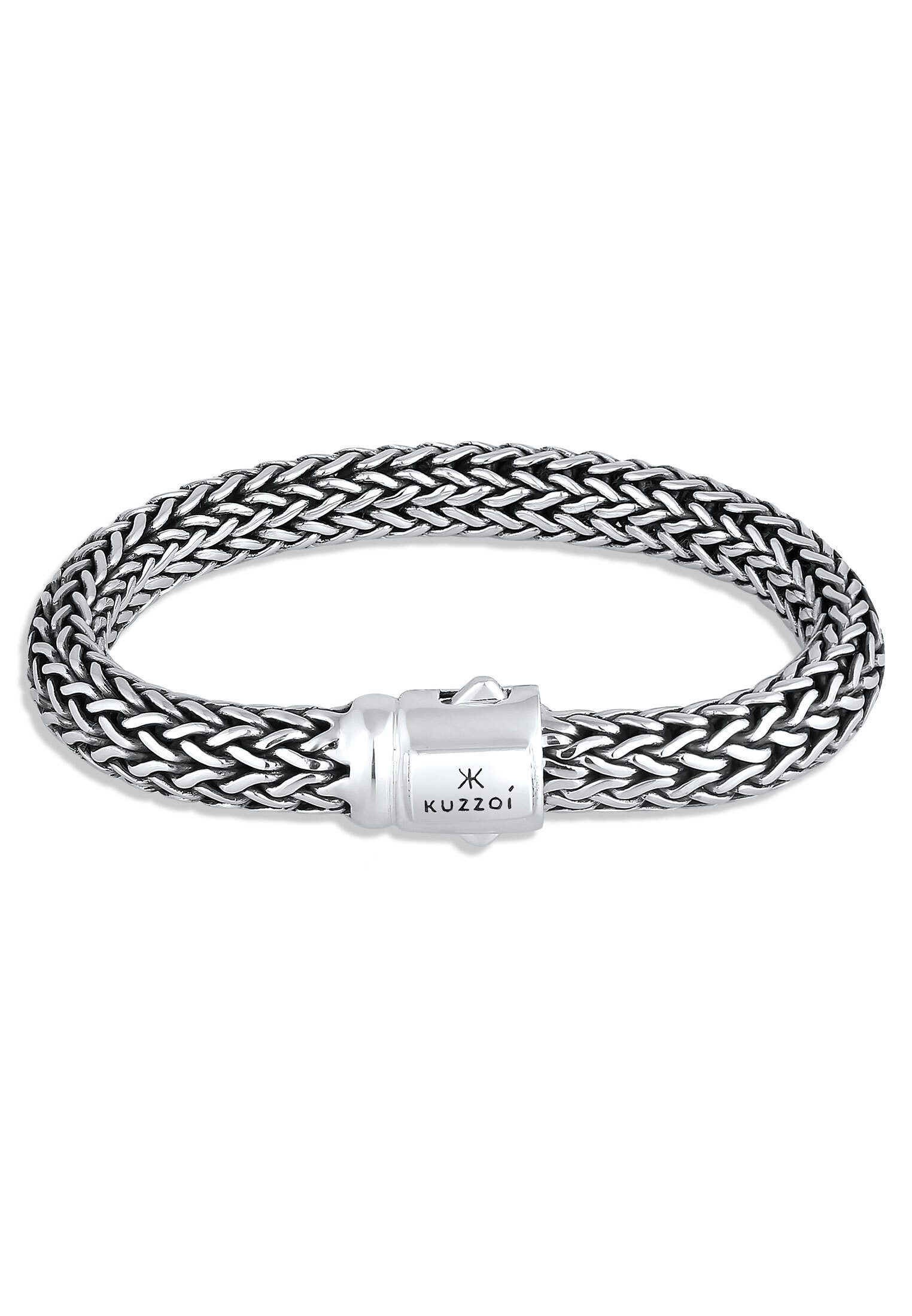 Kuzzoi Armband Gliederarmband Basic Cool unisex 925 Silber