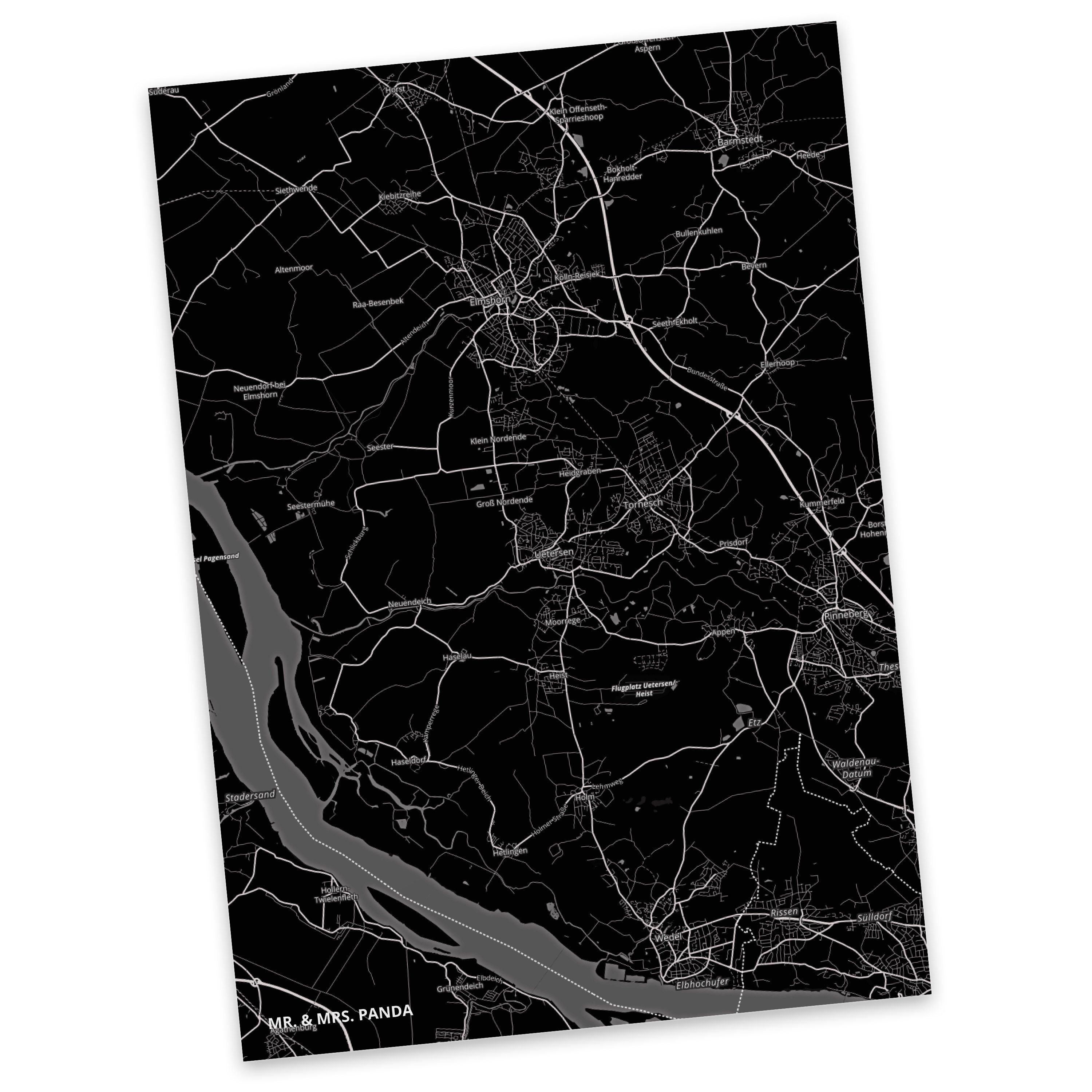 Stadt - Karte Panda Uetersen Postkarte Geschenk, Einladungskarte, & Dorf Mrs. Geschenkkarte, Mr.