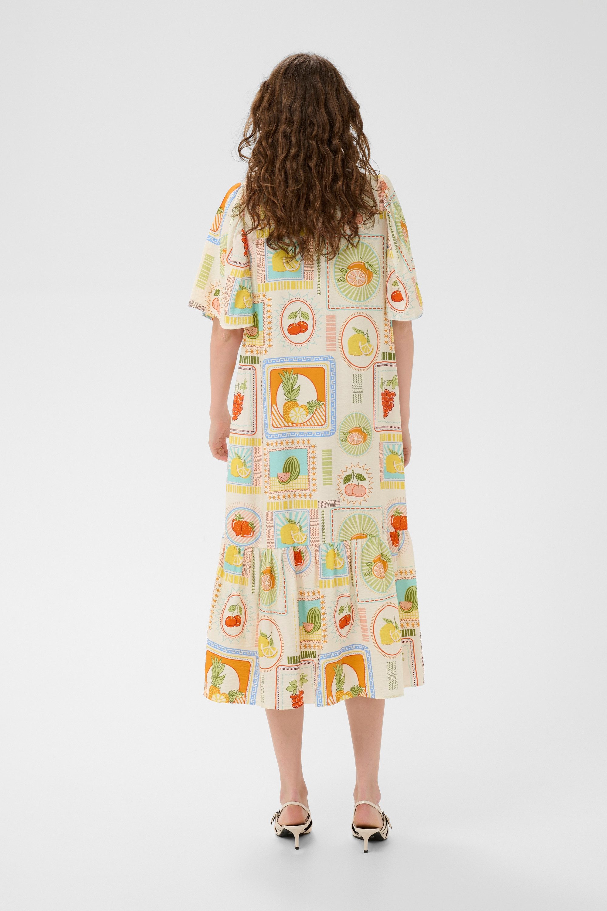 Culture Blusenkleid Kleid CUorange