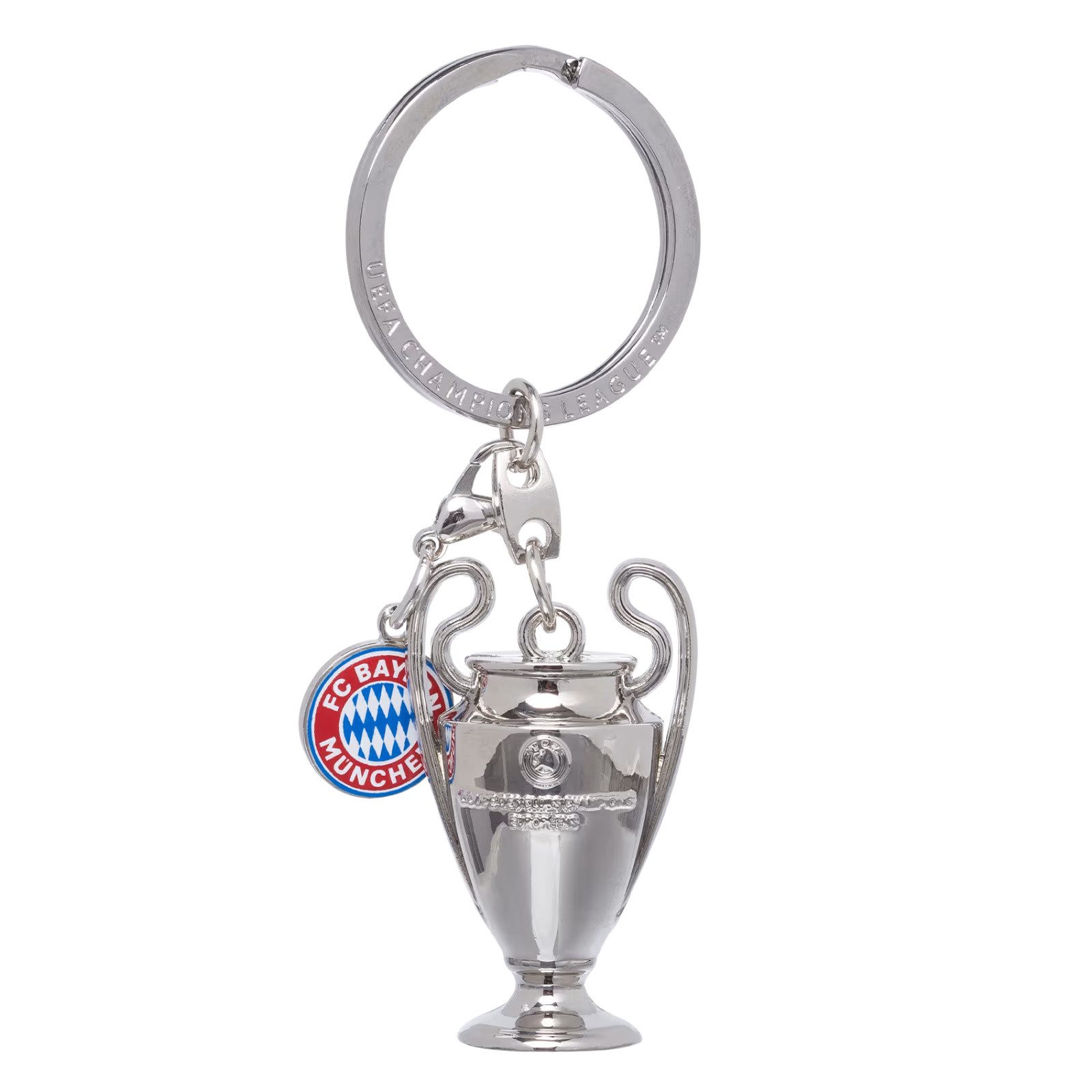 FC Bayern München Schlüsselanhänger Set FC Bayern Schlüsselanhänger UCL Trophy silber