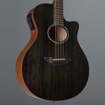 Yamaha Westerngitarre, Westerngitarren, 000/OM Gitarren, APX 600 M SMB Matte Smokey Black - Westerngitarre