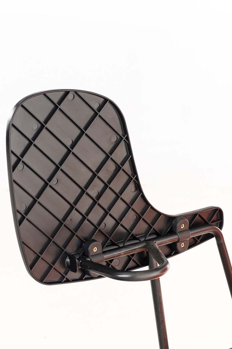 TPFLiving Besucherstuhl Keen mit hochwertiger - schwarz - - Metall weiß Sitzfläche: Polsterung Konferenzstuhl Warteraumstuhl - (Besprechungsstuhl Kunstleder Messestuhl), Gestell