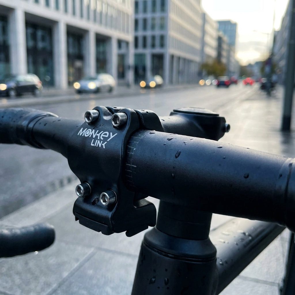 MonkeyLink Fahrradlenker MonkeyLink AS-ML3 Vorbau 60 mm schwarz, 31,8 mm Lenkerklemmung, +7° Wi