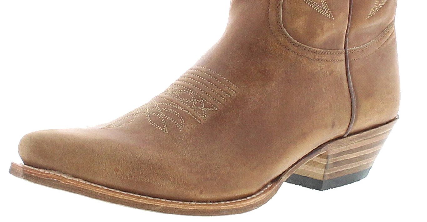 Sendra Boots 2073 Pico 023 Herren Westernstiefel Braun Cowboystiefel Rahmengenähter Herren Westernstiefel