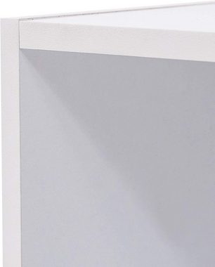 Woltu Bücherregal, 1-tlg., Würfelregal 6 Fächer aus MDF 60x30x89 cm Weiß
