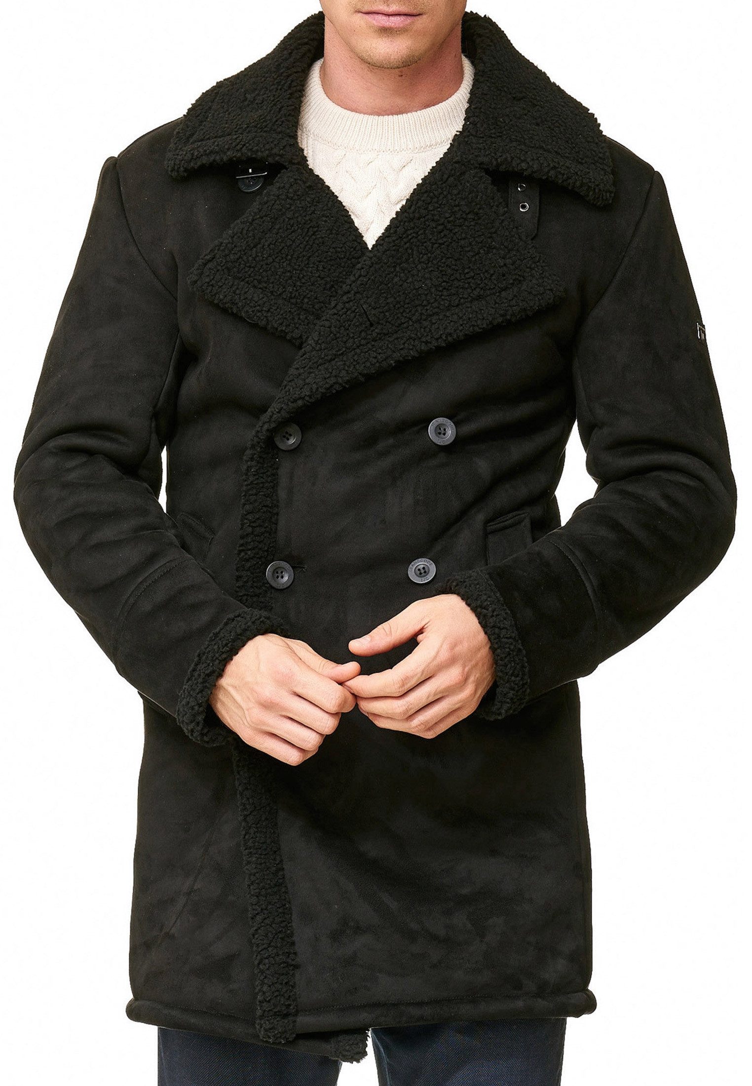 Indicode Kurzmantel Herren Barlow Mantel Winter Herrenmantel mit kuschelige günstig online kaufen