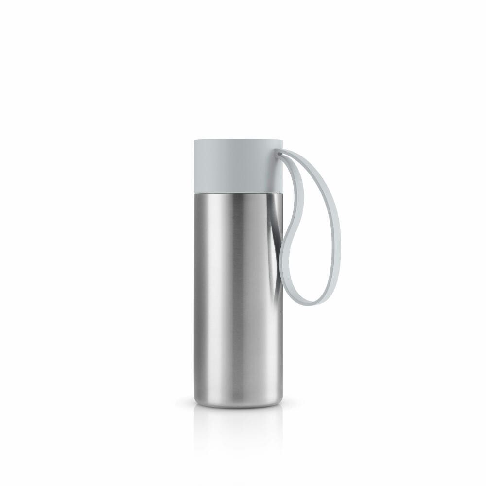 Eva Solo Thermobecher To Go Cup Marble Grey, 350 ml, Edelstahl, Kunststoff, Silikon