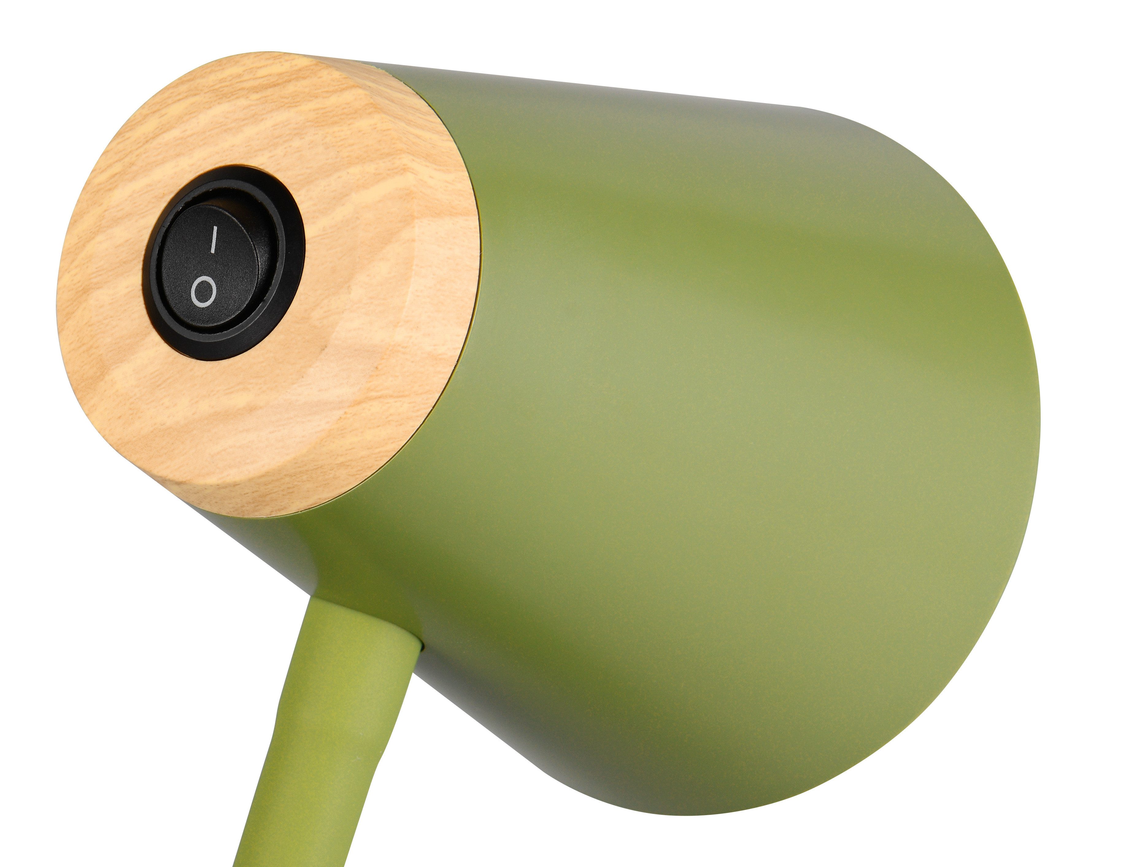 Reality Leuchten LED Klemmtischleuchte PONGO, LED Klemmleuchte mit Kabel und Kippschalter, 4,5W 500 Lumen, Ein-/Ausschalter, LED fest integriert, Warmweiß, 3000K warmweiß, verstellbare Klemmleuchte, Klammer 1-3 cm weit, H.33cm