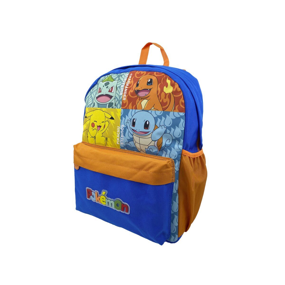 POKÉMON Kinderrucksack Pokémon Rucksack Kinder mit 2 Fächern und Netzseitentasche 30x15x40cm (1-tlg)