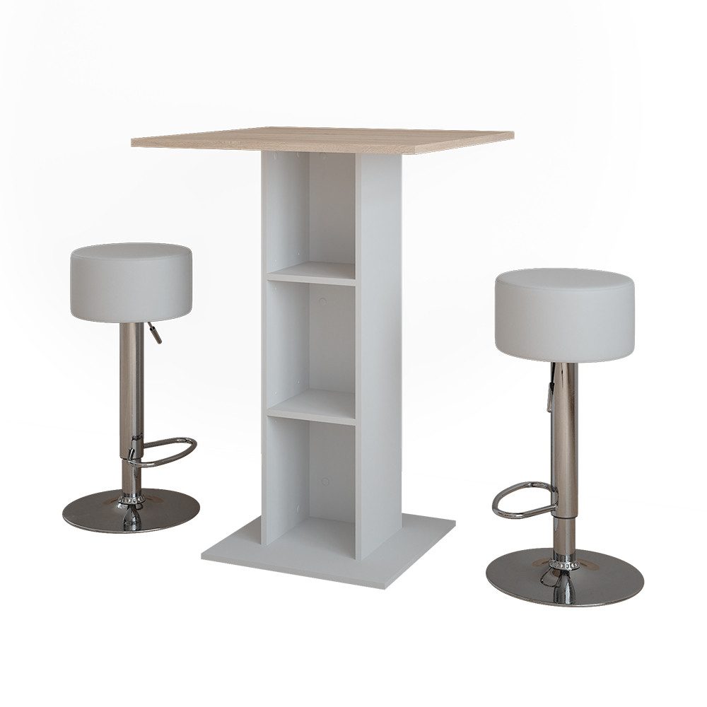 Vicco Bartisch Repose, Weiß/Sonoma/Weiß, 75 x günstig online kaufen