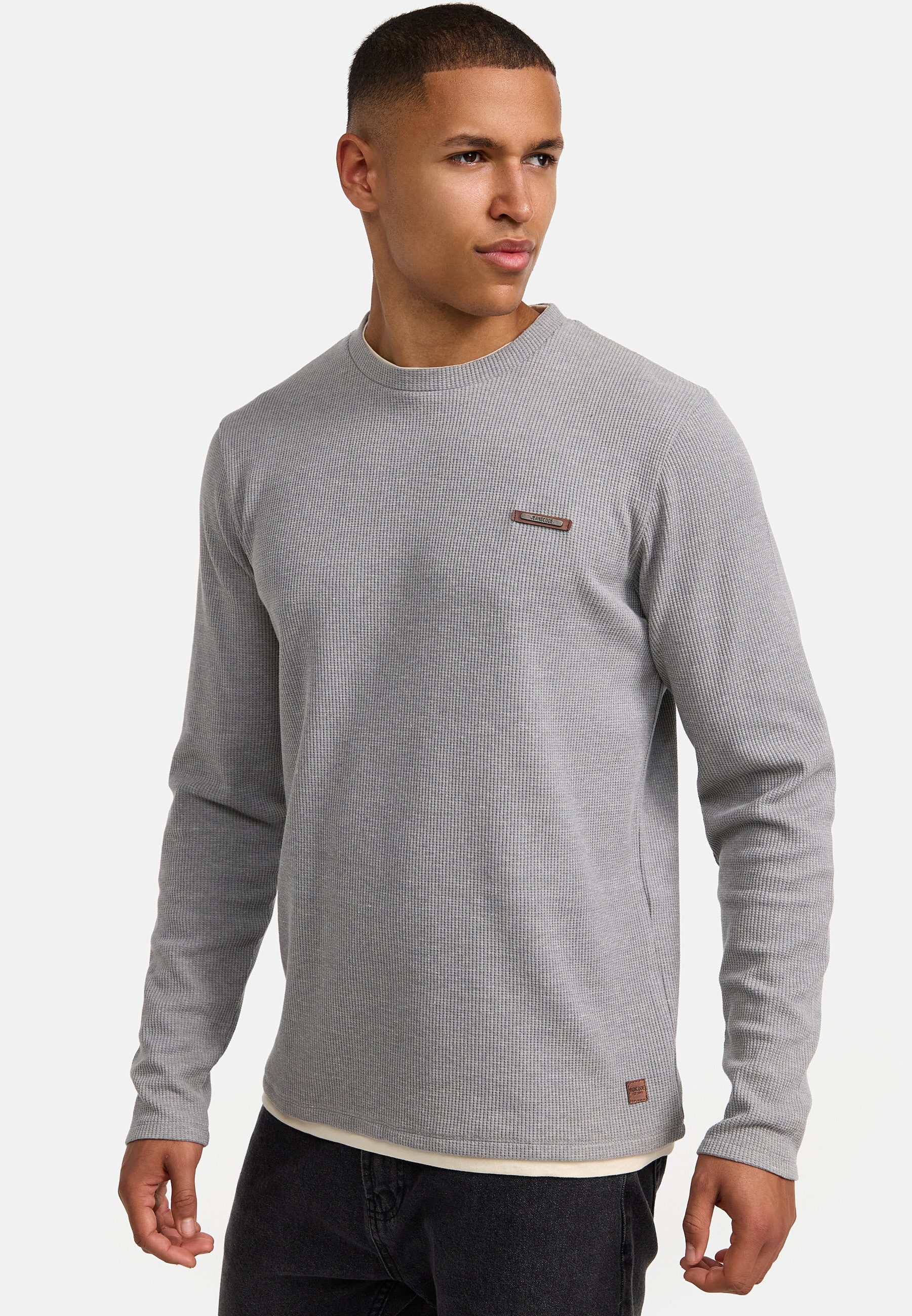 INDICODE Langarmshirt Herren INSigfinn Shirt Langarm Herrenshirt Langarmshirt aus Baumwollmix – Bild 3 von 5