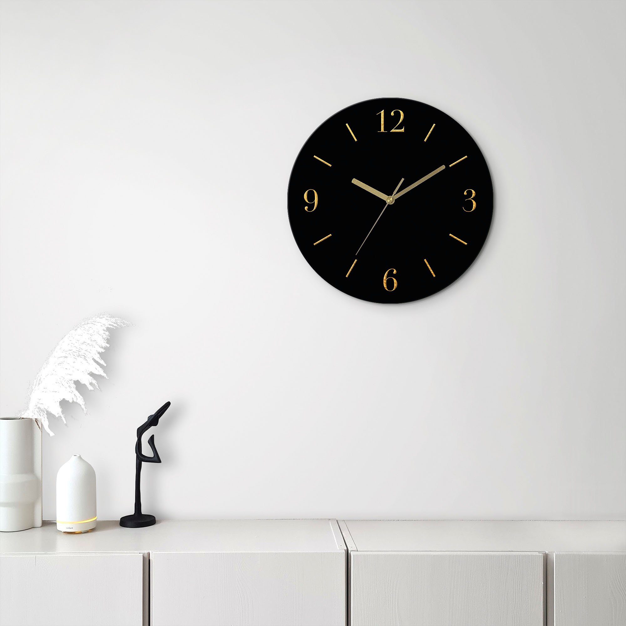 Leonique Wanduhr Aurum (wahlweise mit Quarz- oder Funkuhrwerk, lautlos ohne günstig online kaufen