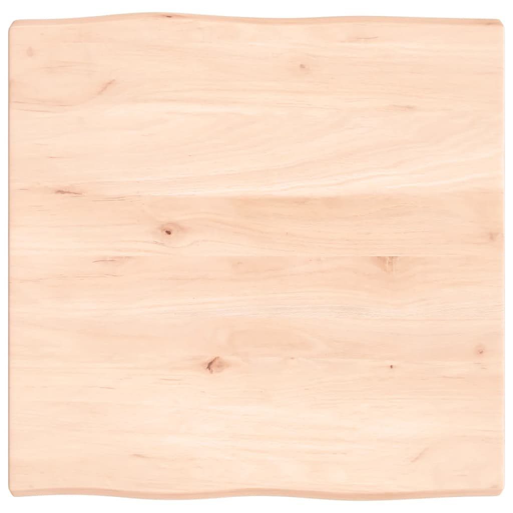 furnicato Tischplatte 60x60x(2-4) cm Massivholz Unbehandelt Baumkante (1 St)
