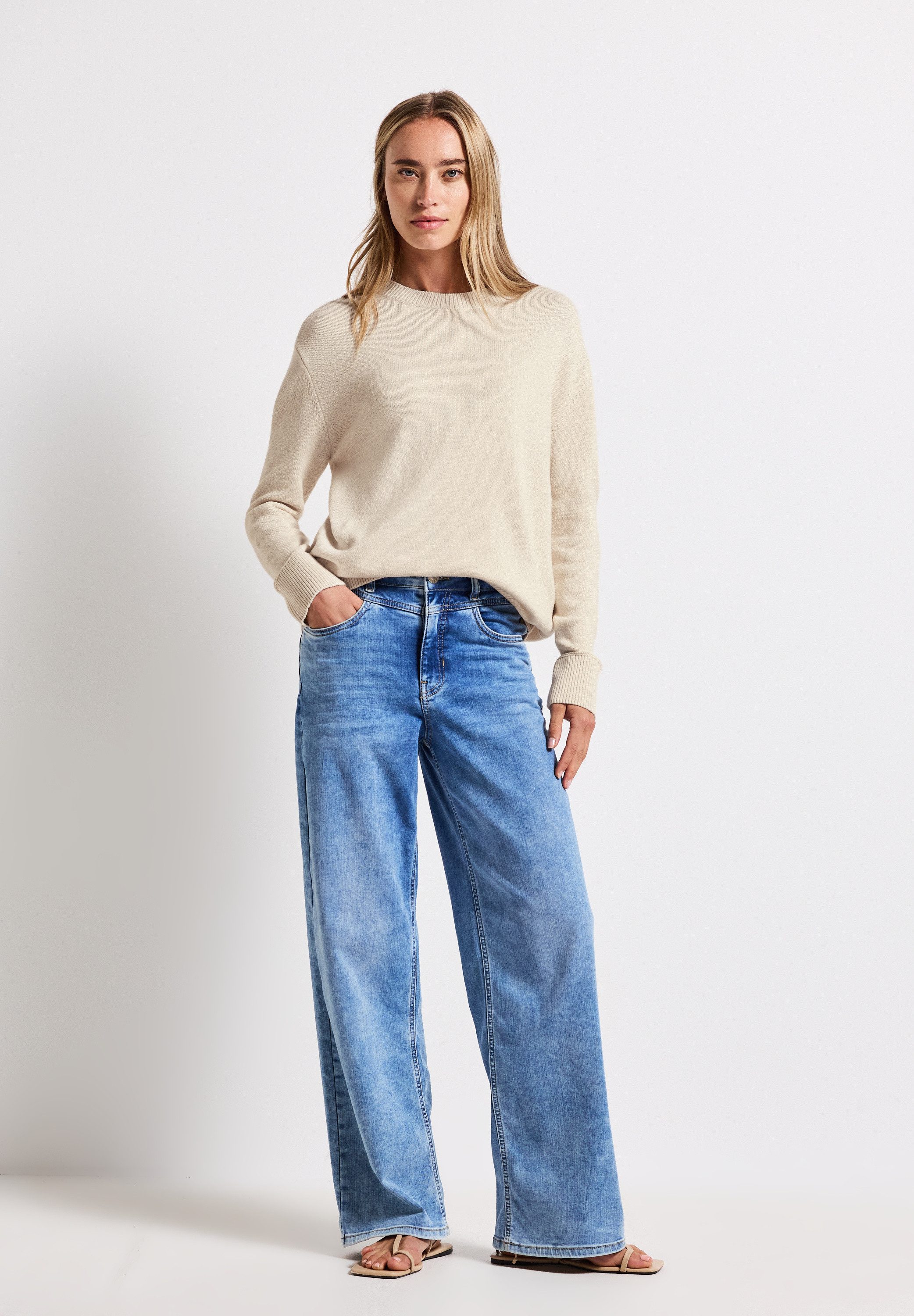 STREET ONE Strickpullover im soften Baumwoll-Mix