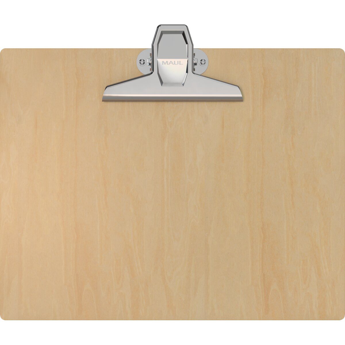Schreibmappe Klemmbrett MAULtilia A4quer Lindenholz Klemmweite 2cm.