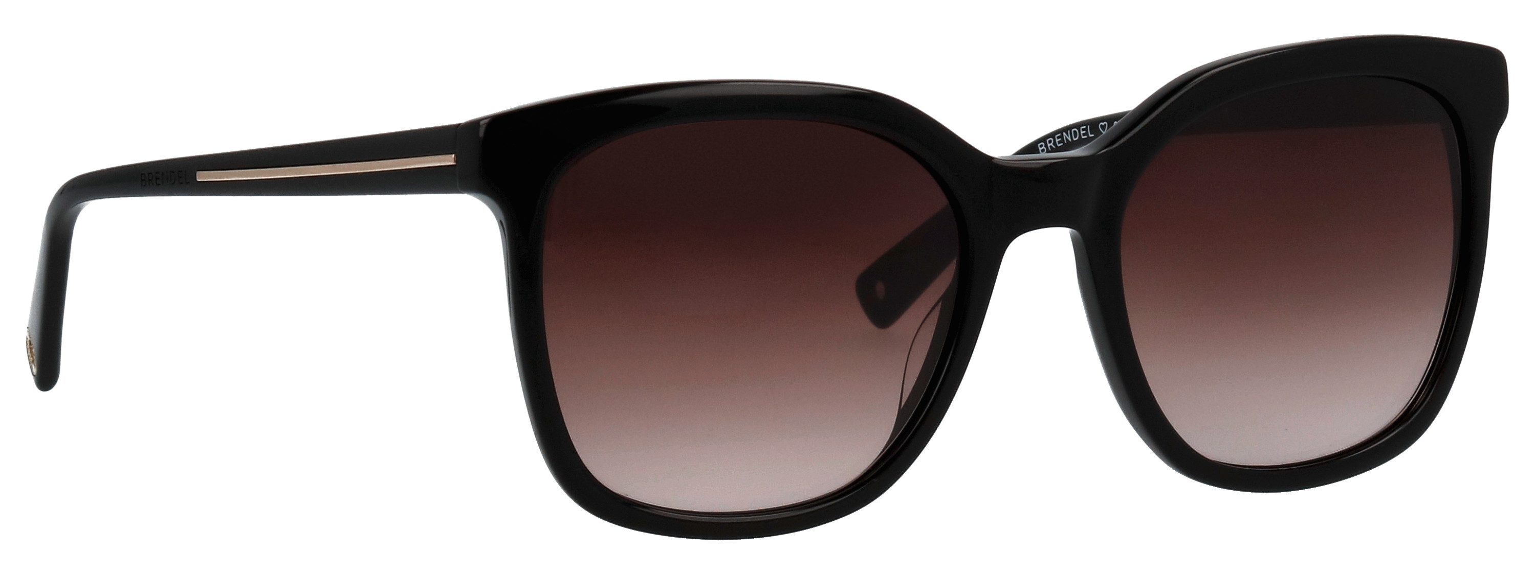 BRENDEL eyewear Sonnenbrille Modell 906207 Form Karree/Eckig, Logoschriftzug auf Bügel, Kunststofffassung