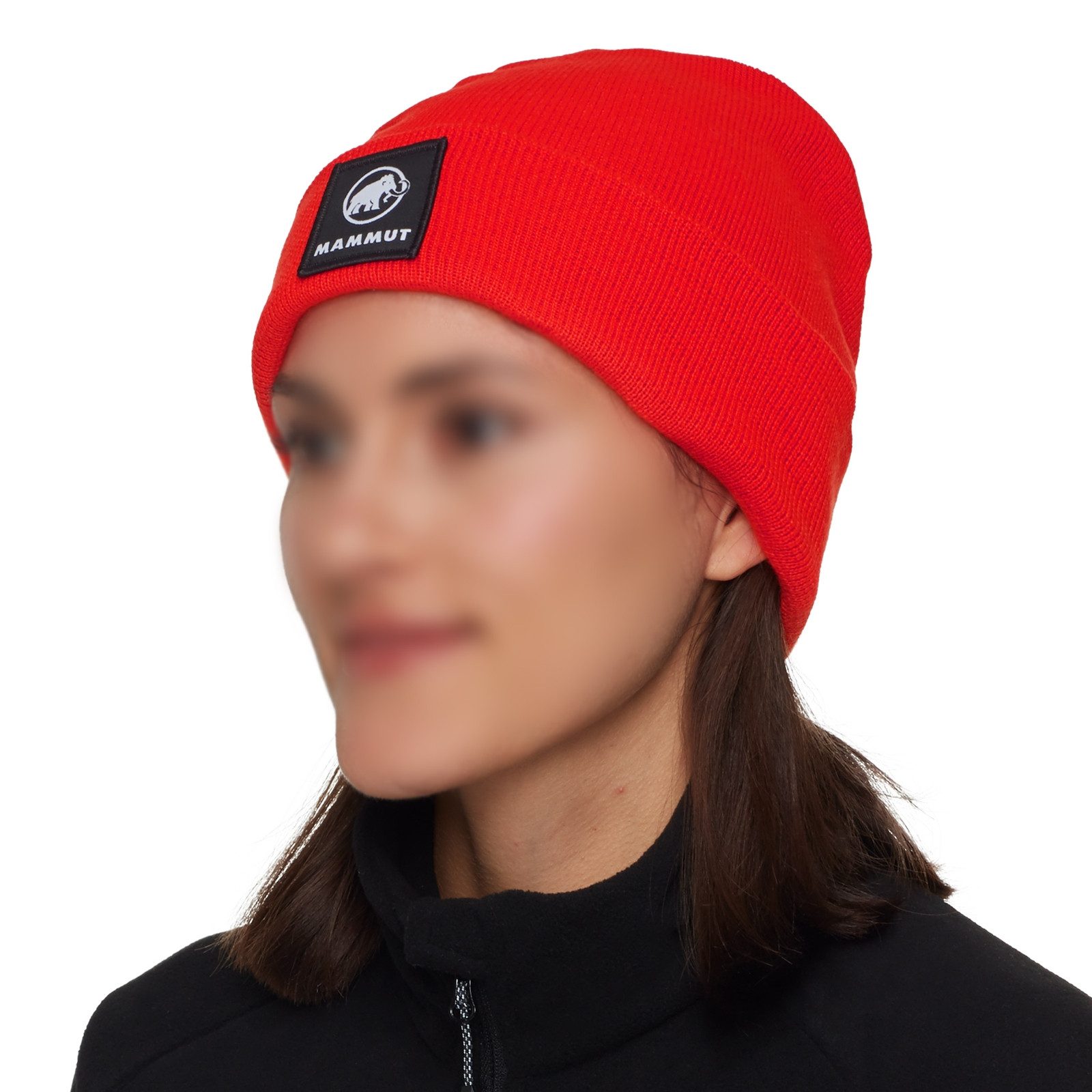 Mammut Beanie Fedoz mit Markenlogo-Patch