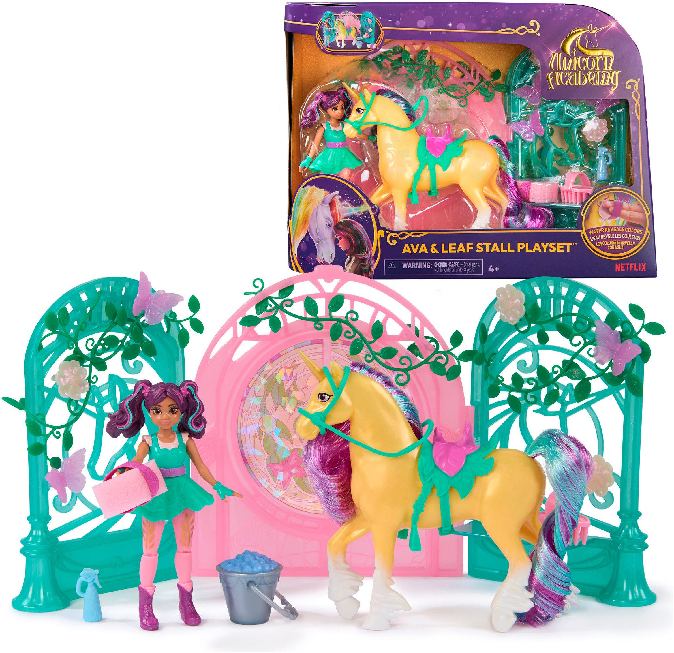 Spin Master Anziehpuppe Unicorn Academy - Stall Spielset - Ava & Leaf günstig online kaufen