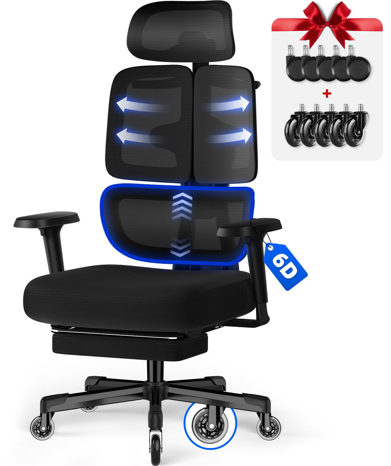 Hiazurm Bürostuhl Bürostuhl, Chefsessel, ergonomischer Schreibtischstuhl, günstig online kaufen