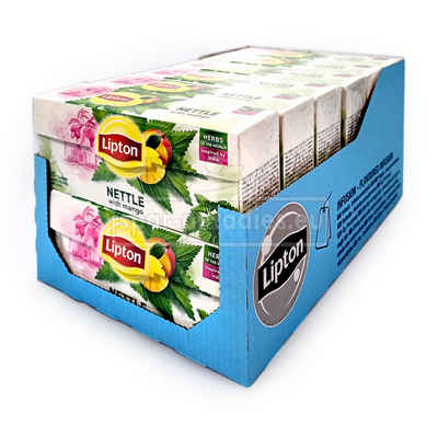 Unilever Teekanne Lipton Kräutertee Brennnessel mit Mango, 20er Pack x 12