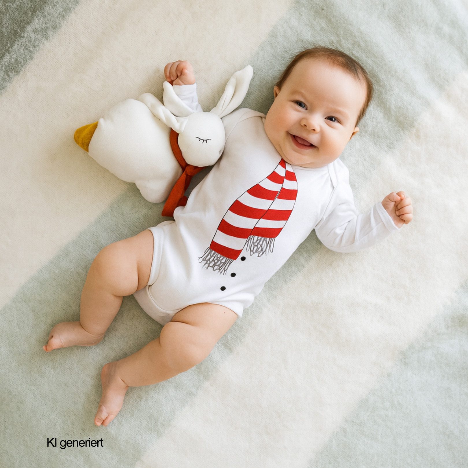 Babymajawelt Langarmbody Winterbody Weihnachtsbody Look, Schneemann Xmas (1-tlg)