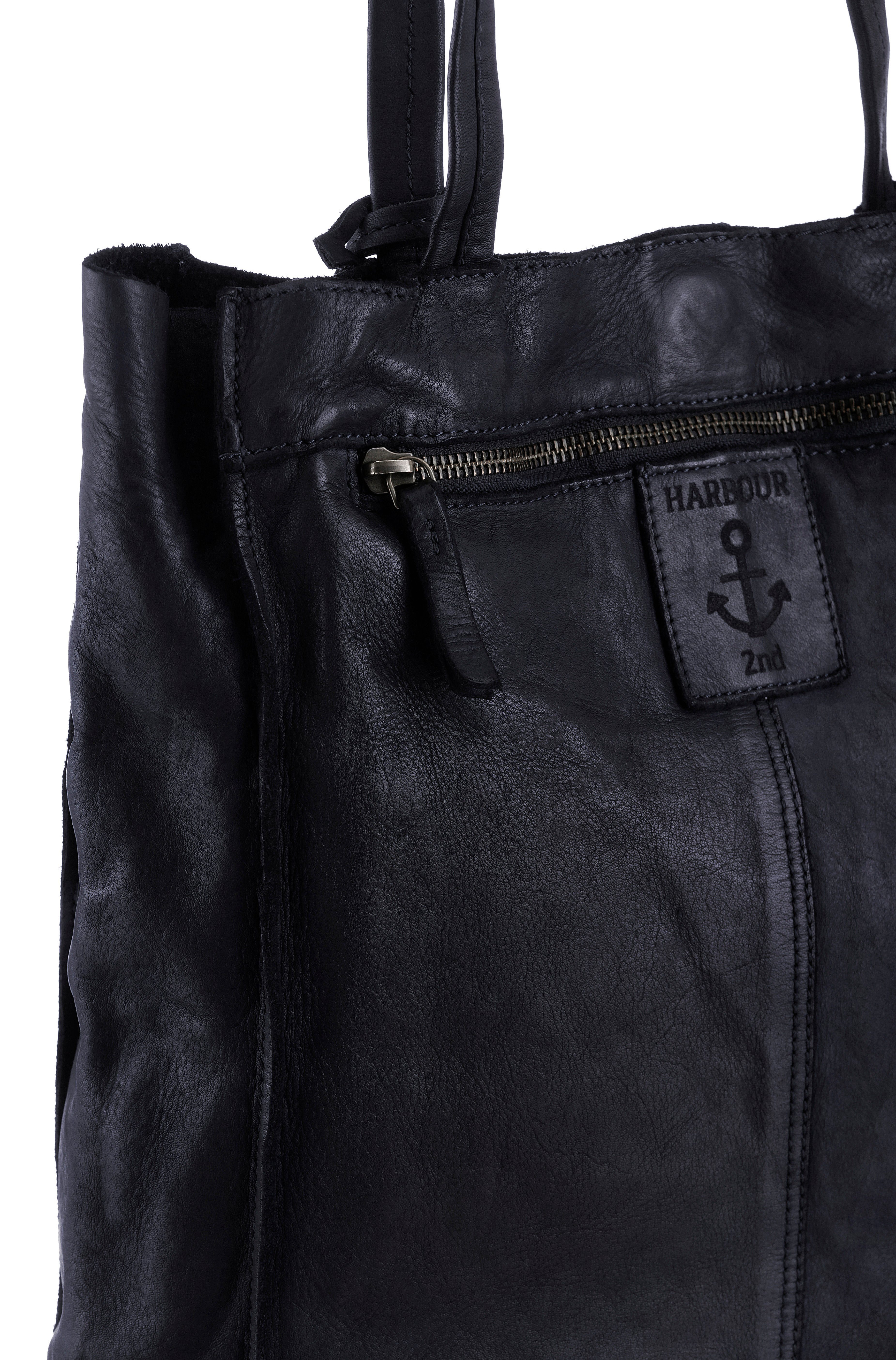 HARBOUR 2nd Shopper Elbe 1, Damen Schultertasche, Umhängetasche mit Schmuckanhänger