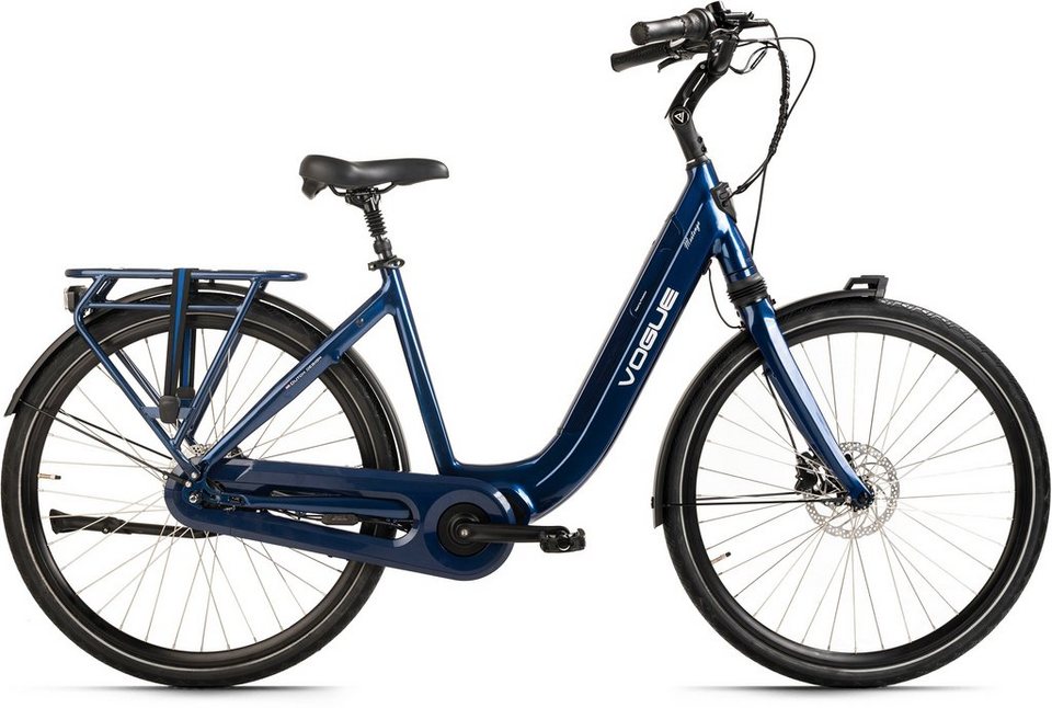 VOGUE BIKE E-Bike Mestengo, 8 Gang Shimano Nexus Schaltwerk,  Nabenschaltung, Mittelmotor, 504 Wh Akku, SHIMANO Hydraulische  Scheibenbremsen