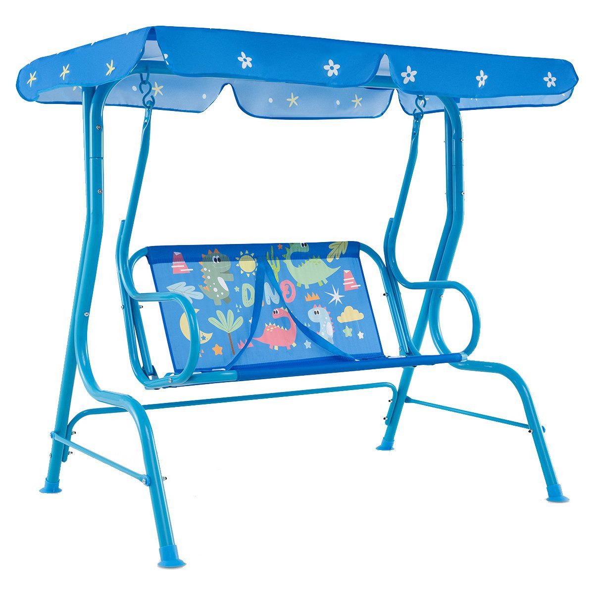 COSTWAY Hollywoodschaukel, 2-Sitzer, für Kinder, mit verstellbarem Sonnenda günstig online kaufen