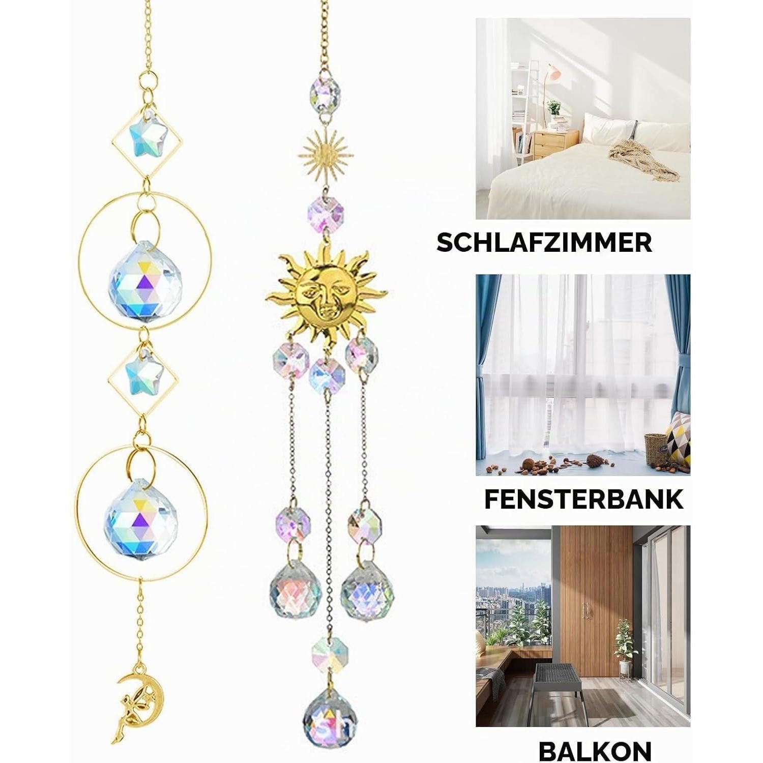 LuxusKollektion Fensterdekoration Windspiel mit Kristall Prisma – Bild 4 von 5