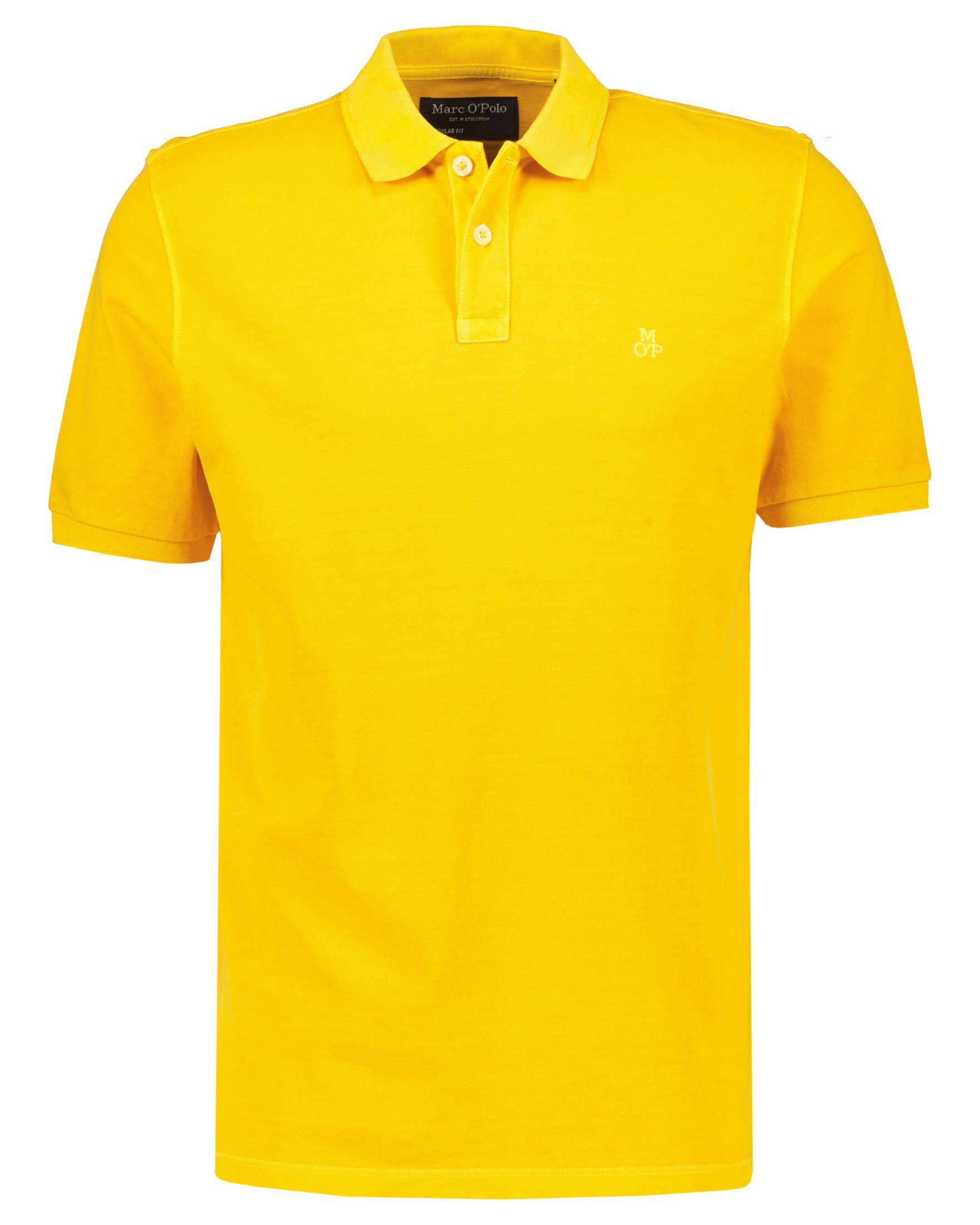 Marc O'Polo Poloshirt (31) gelb (1-tlg) Poloshirt Herren