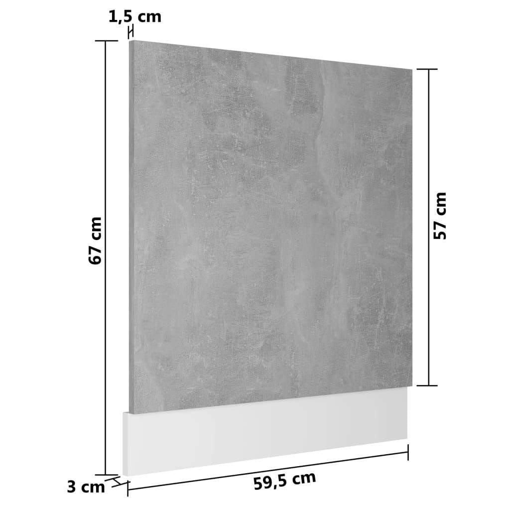 Betongrau Frontblende (LxBxH: 3x59,5x67 cm), 3016496 möbelando in