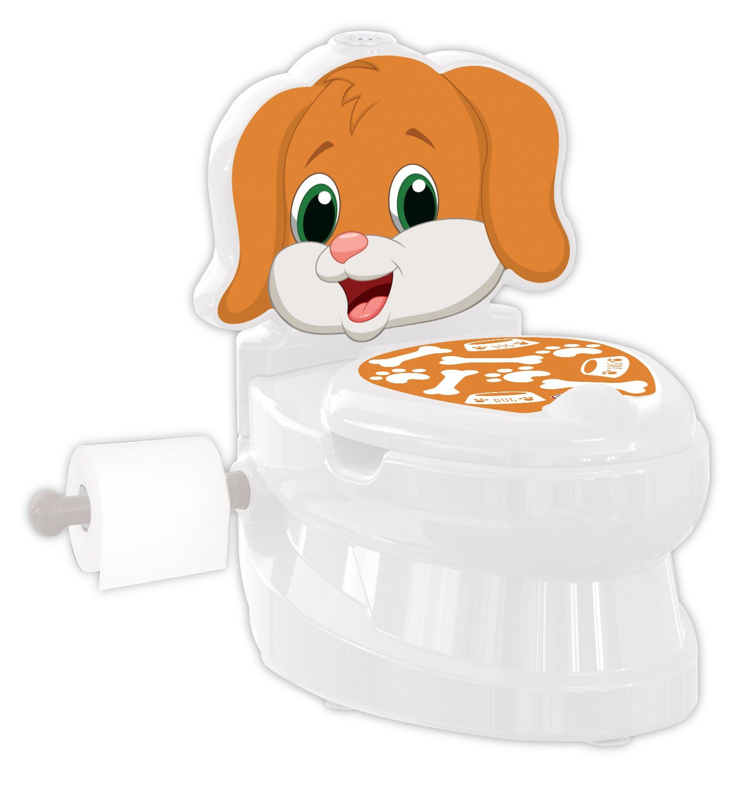 Siva Toilettentrainer WC Potty Dog Hund Toilettentrainer Kinderklo Lern Töpfchen, (Set)