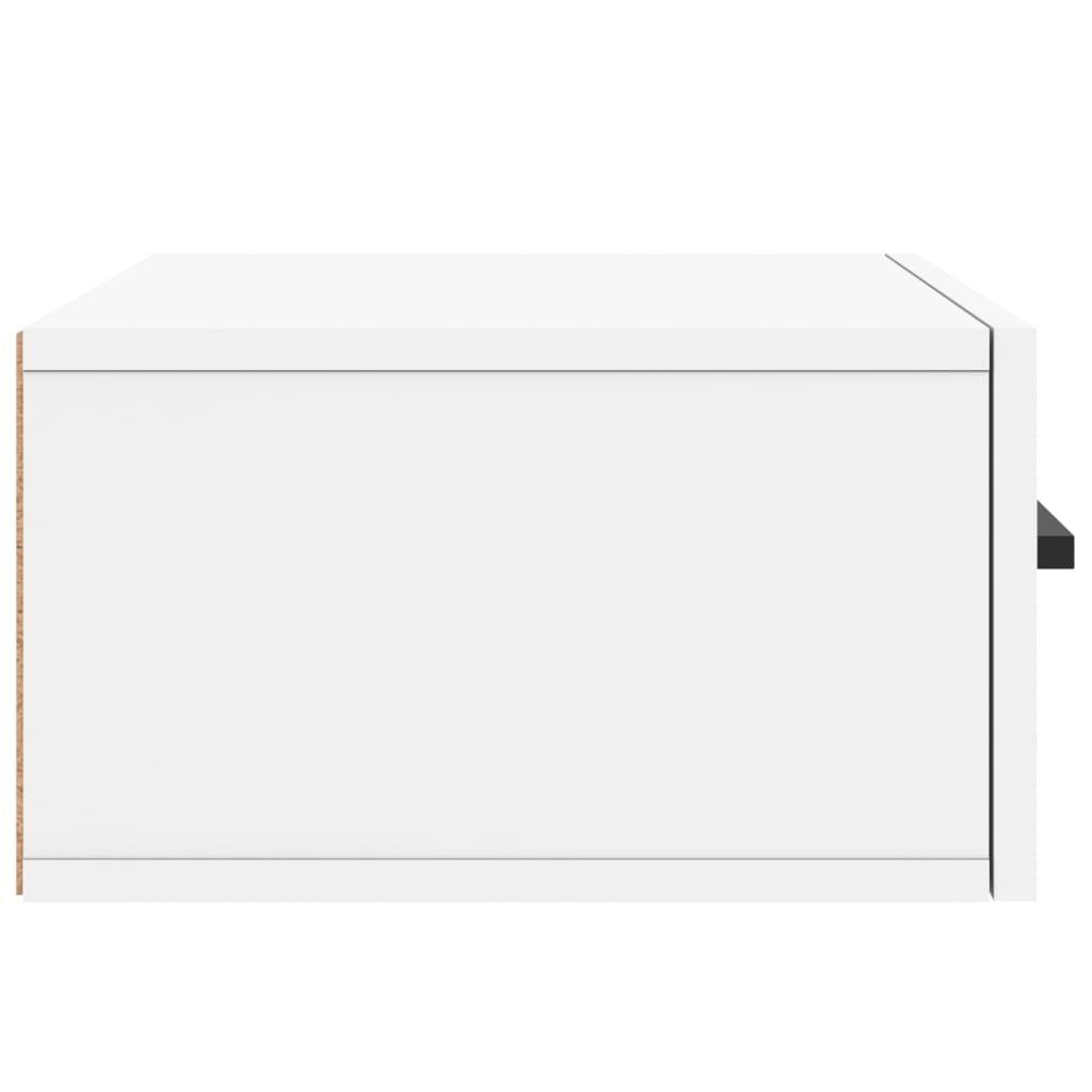 vidaXL cm (1-St) 35x35x20 Wand-Nachttisch Fächerschrank Weiß