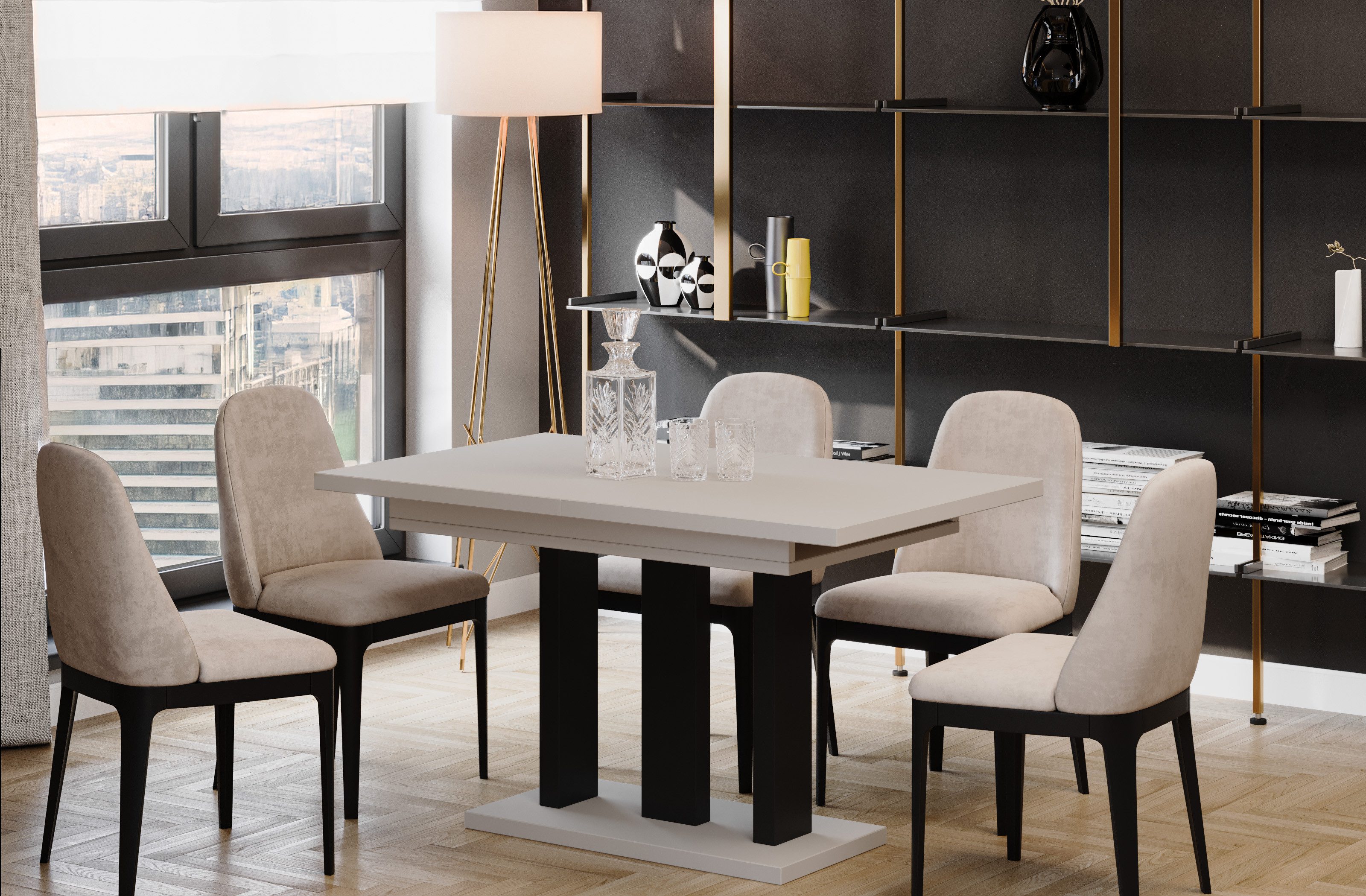 Endo-Moebel Esstisch Appia Esstisch 130–210cm ausziehbar für 8 Personen Tis günstig online kaufen