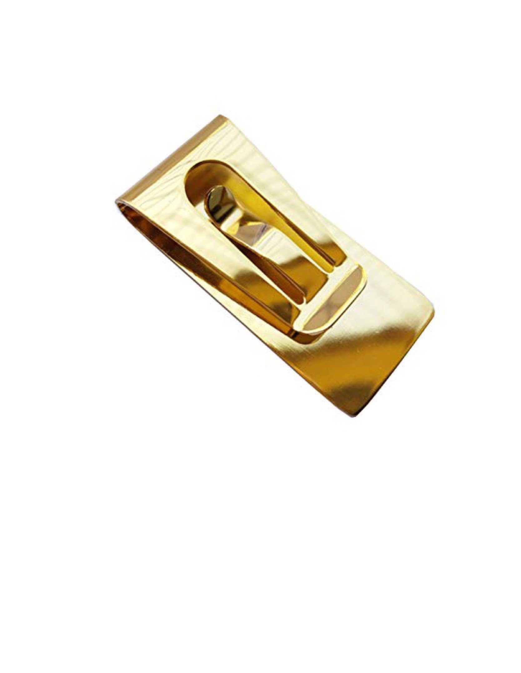 Paletti Geldscheinklammer Geldscheinklammer Gold Farbe maße 26 mm x 55 mm x 6mm, Schlicht polierter Edelstahl