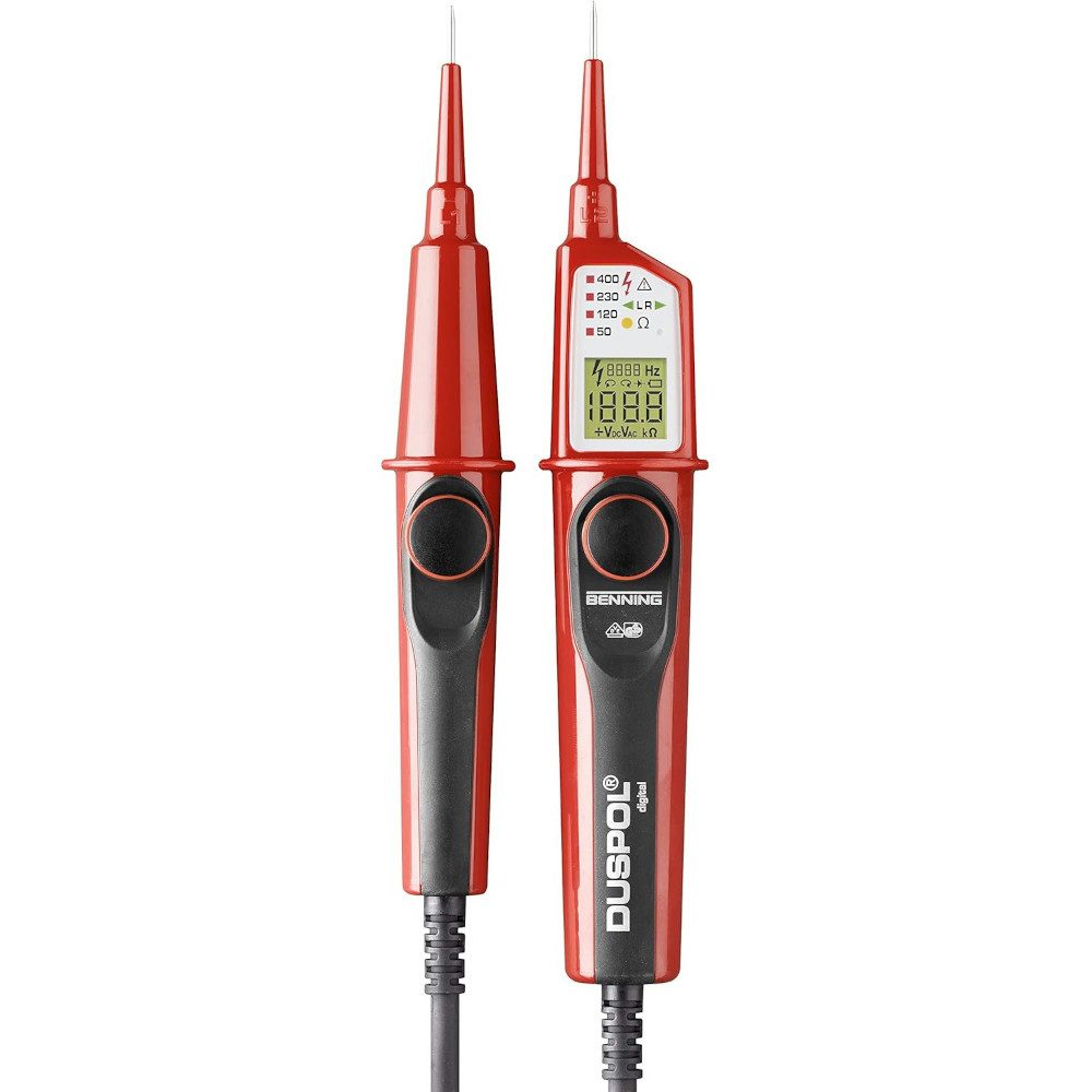 Spannungsprüfer Benning Duspol digital Spannungs und Durchgangsprüfer (050263)