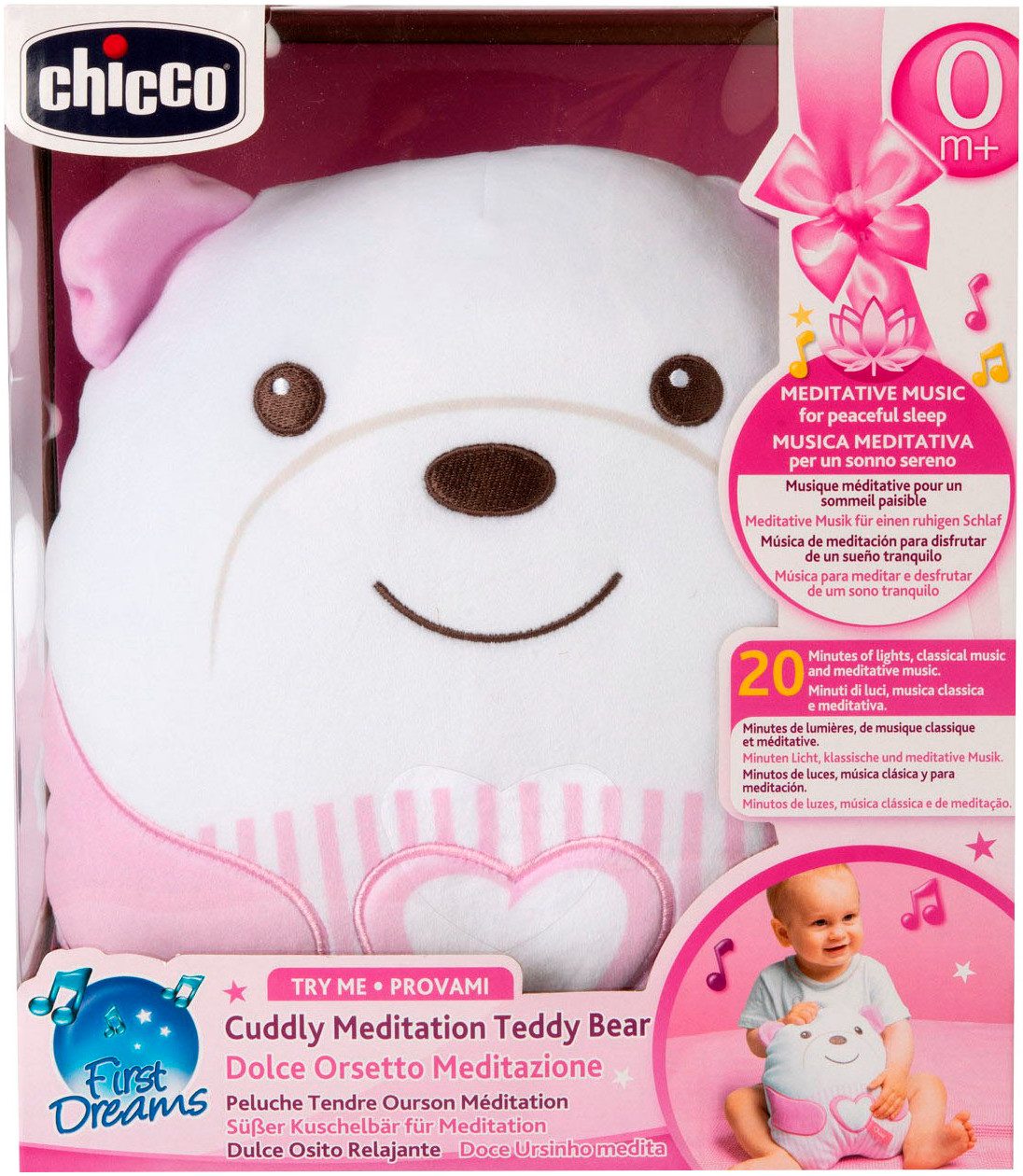 Chicco Kuscheltier Kuschelbär, mit Sound- und Lichteffekt